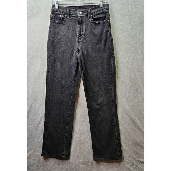 Style & Co Jeans Womens Size 6 Black Straight Leg Fit Denim - Picture 1 of 8